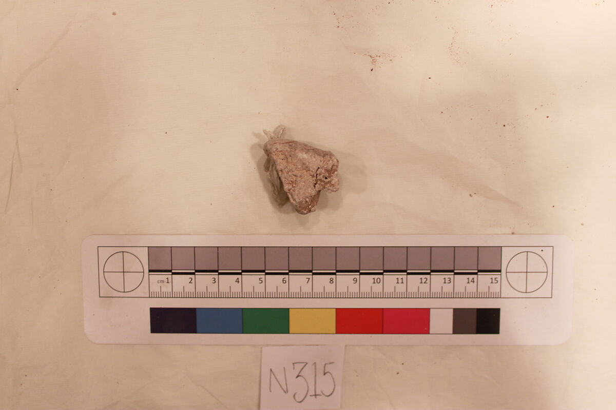 Stucco Fragment, Stucco; carved