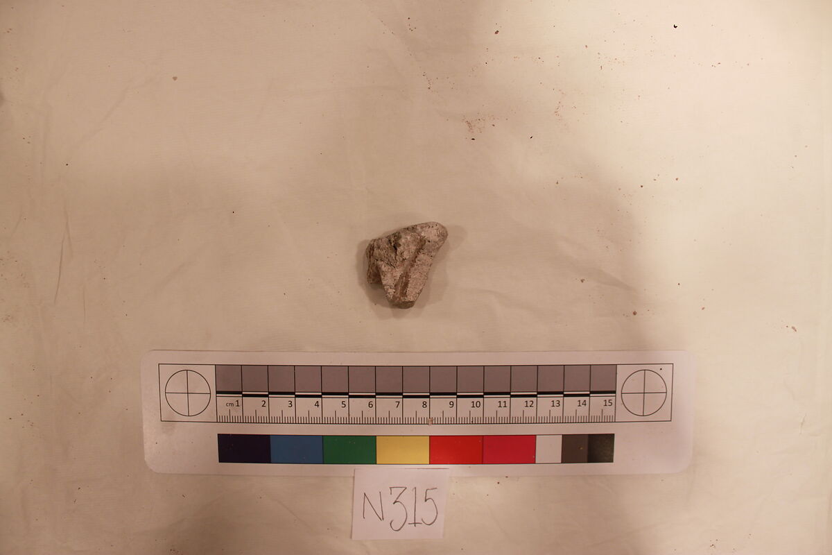 Stucco Fragment, Stucco; carved 
