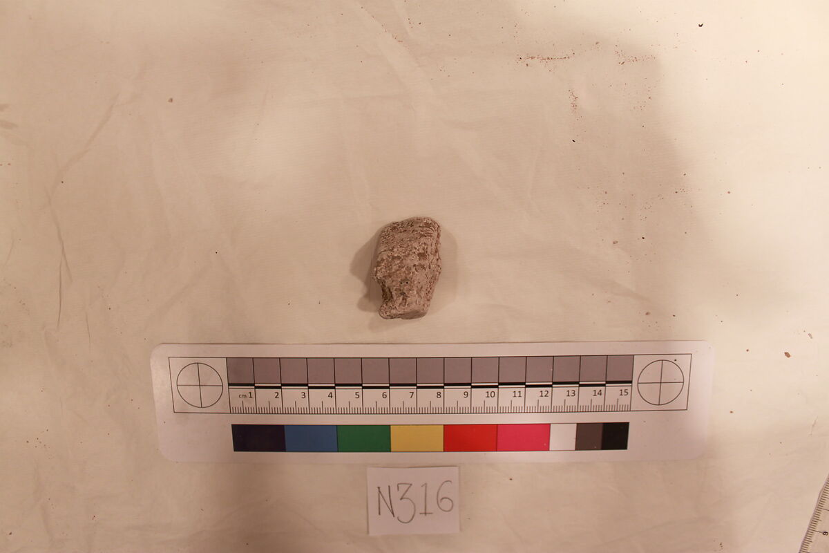 Stucco Fragment, Stucco; carved