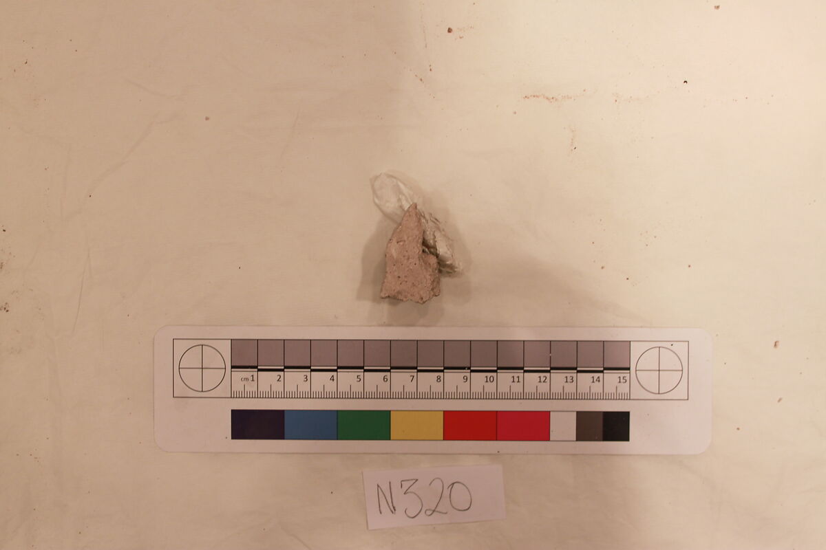 Stucco Fragment, Stucco; carved