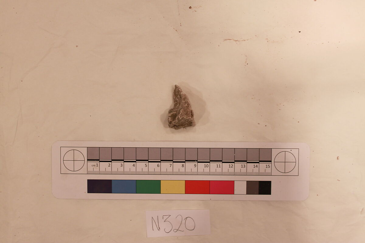 Stucco Fragment, Stucco; carved 