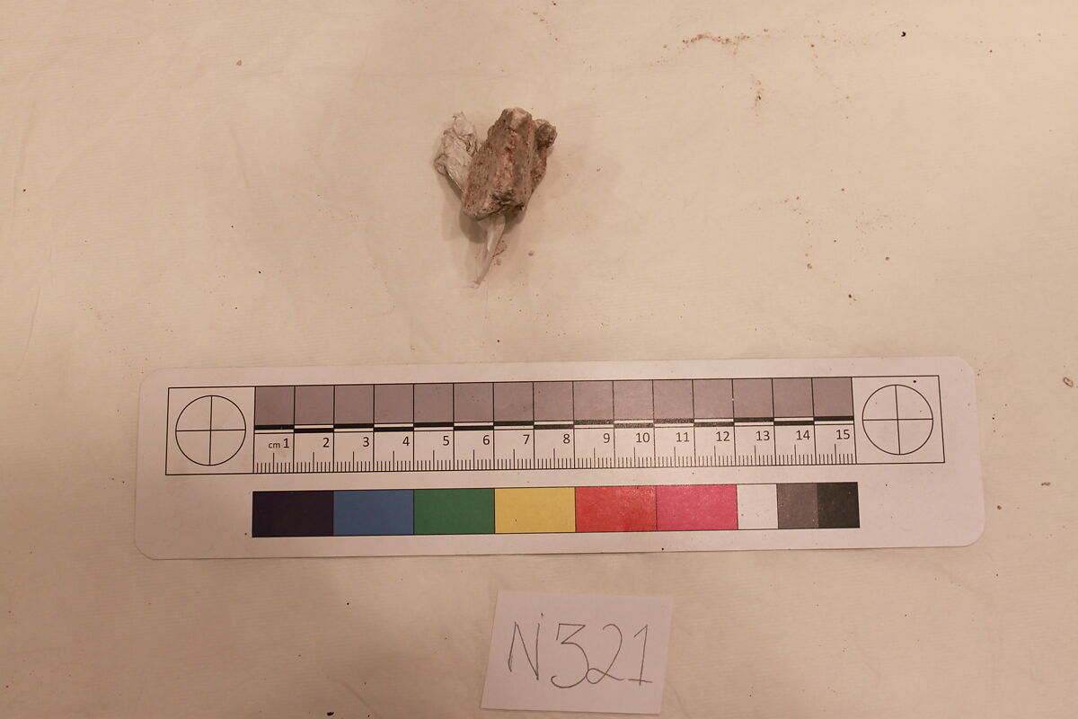Stucco Fragment, Stucco; carved 