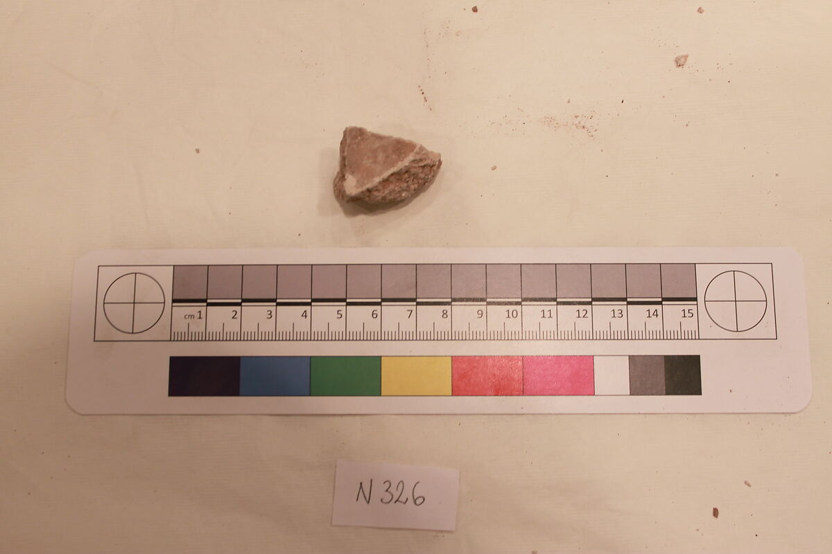 Stucco Fragment, Stucco; carved