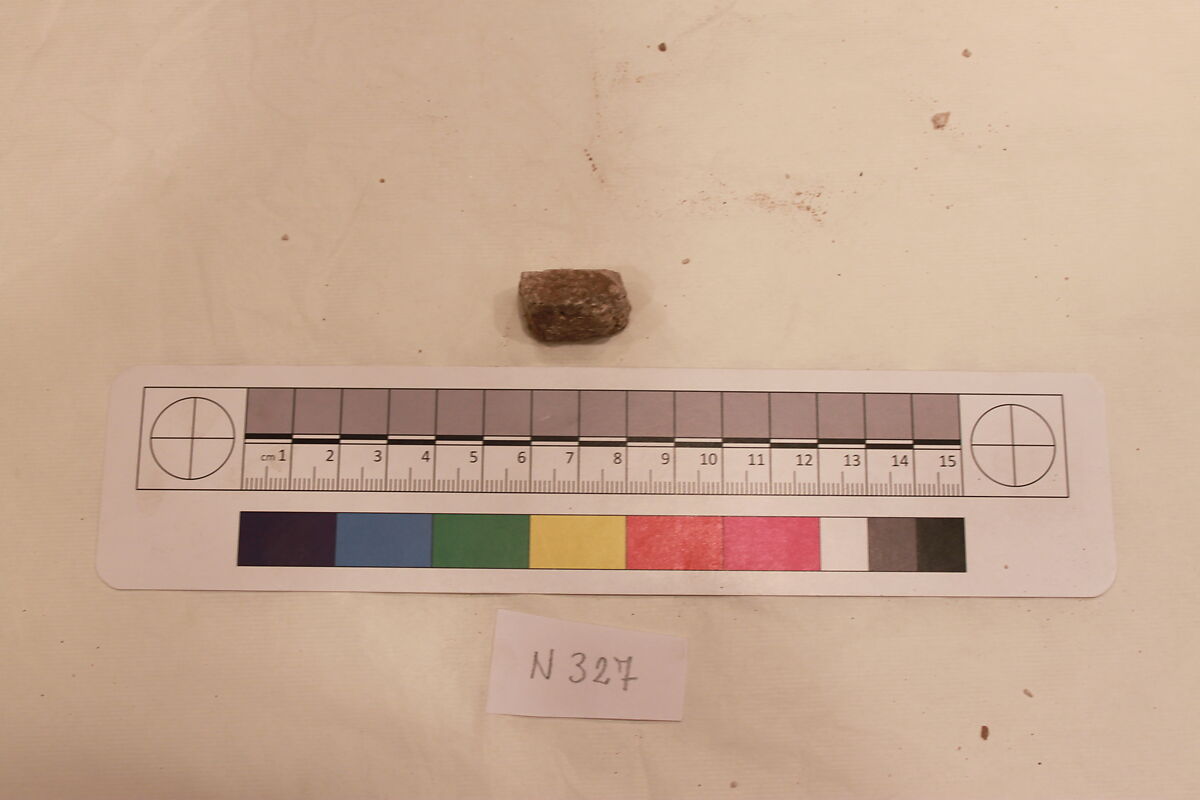 Stucco Fragment, Stucco; carved 