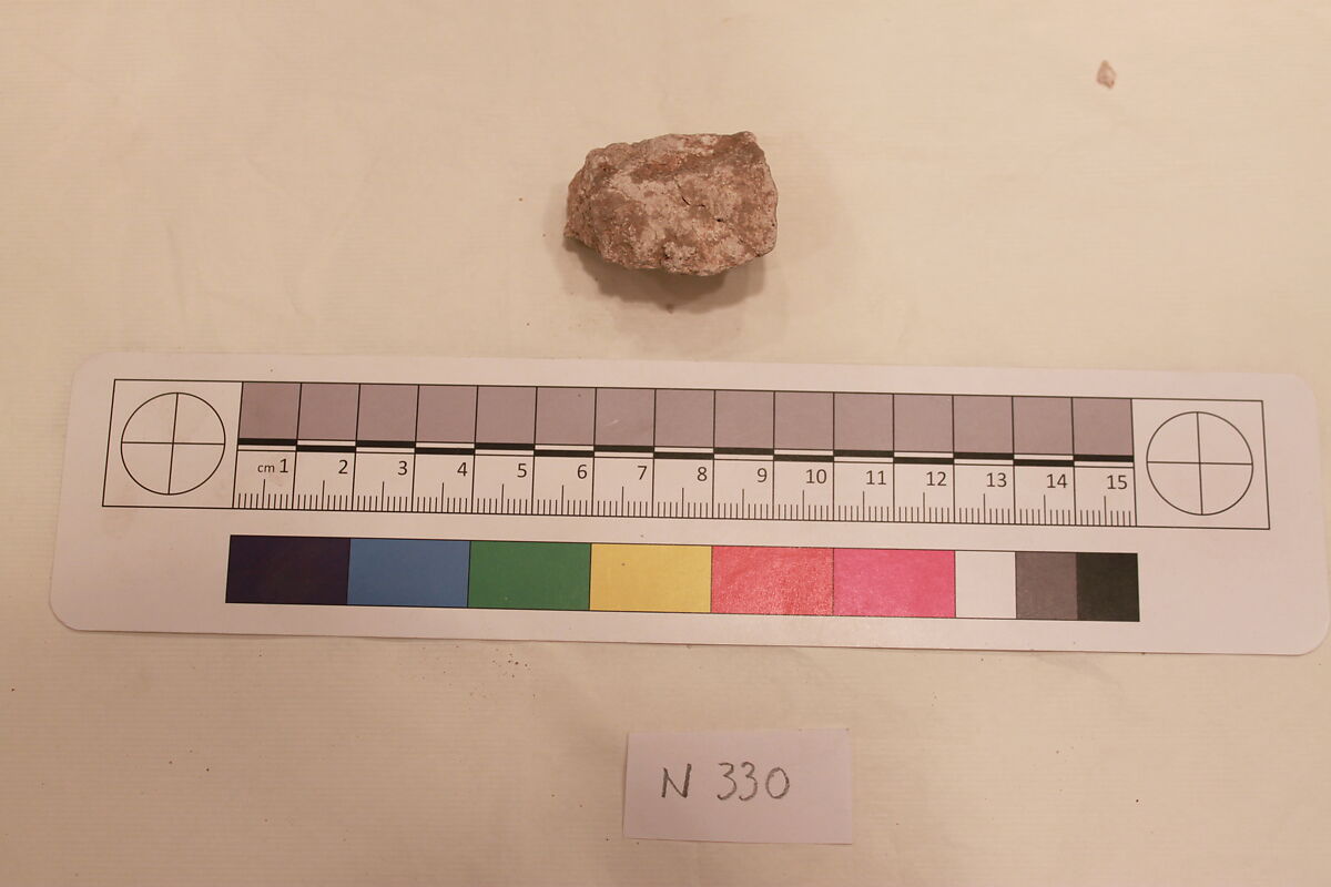 Stucco Fragment, Stucco; carved