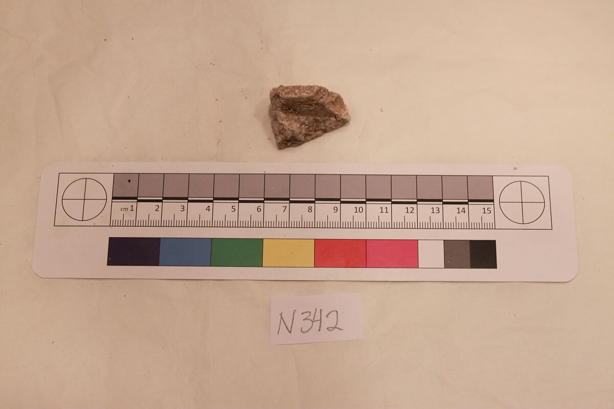 Stucco Fragment, Stucco; carved 