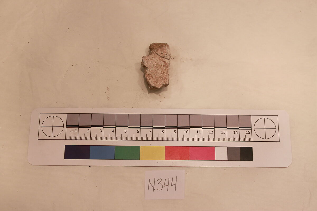 Stucco Fragment, Stucco; carved