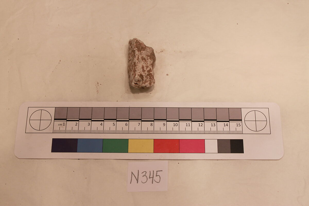 Stucco Fragment, Stucco; carved