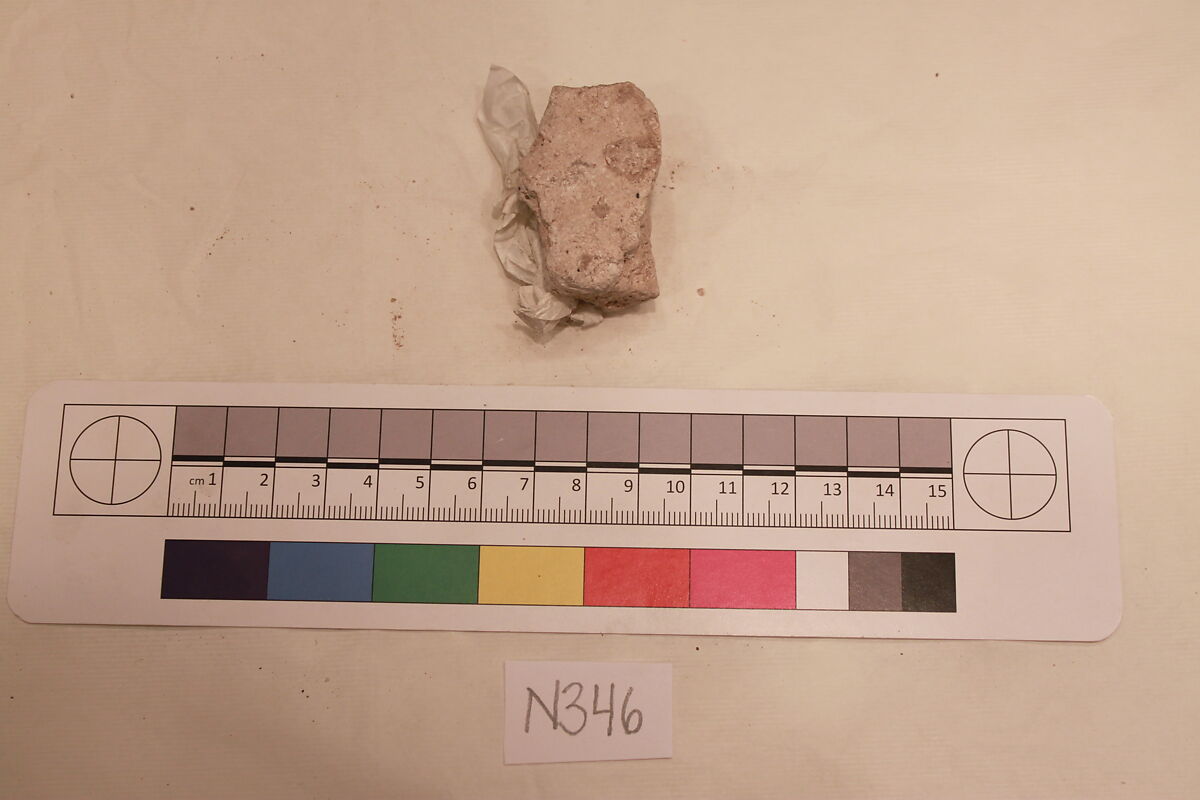 Stucco Fragment, Stucco; carved
