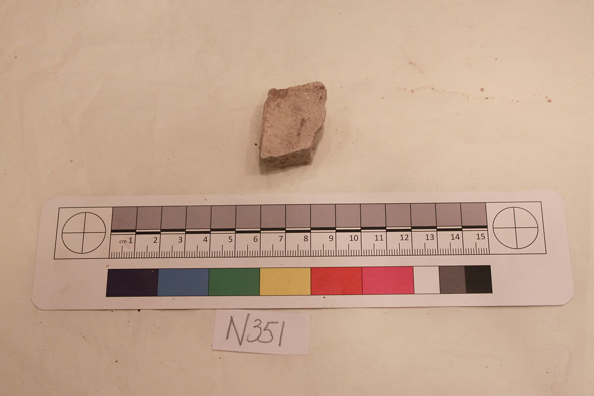 Stucco Fragment, Stucco; carved