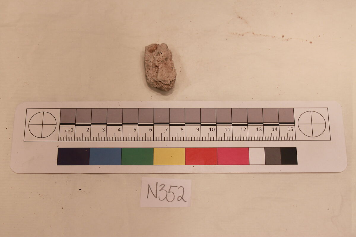 Stucco Fragment, Stucco; carved