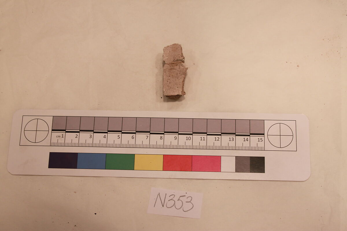 Stucco Fragment, Stucco; carved