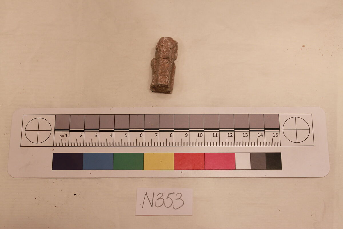 Stucco Fragment, Stucco; carved 