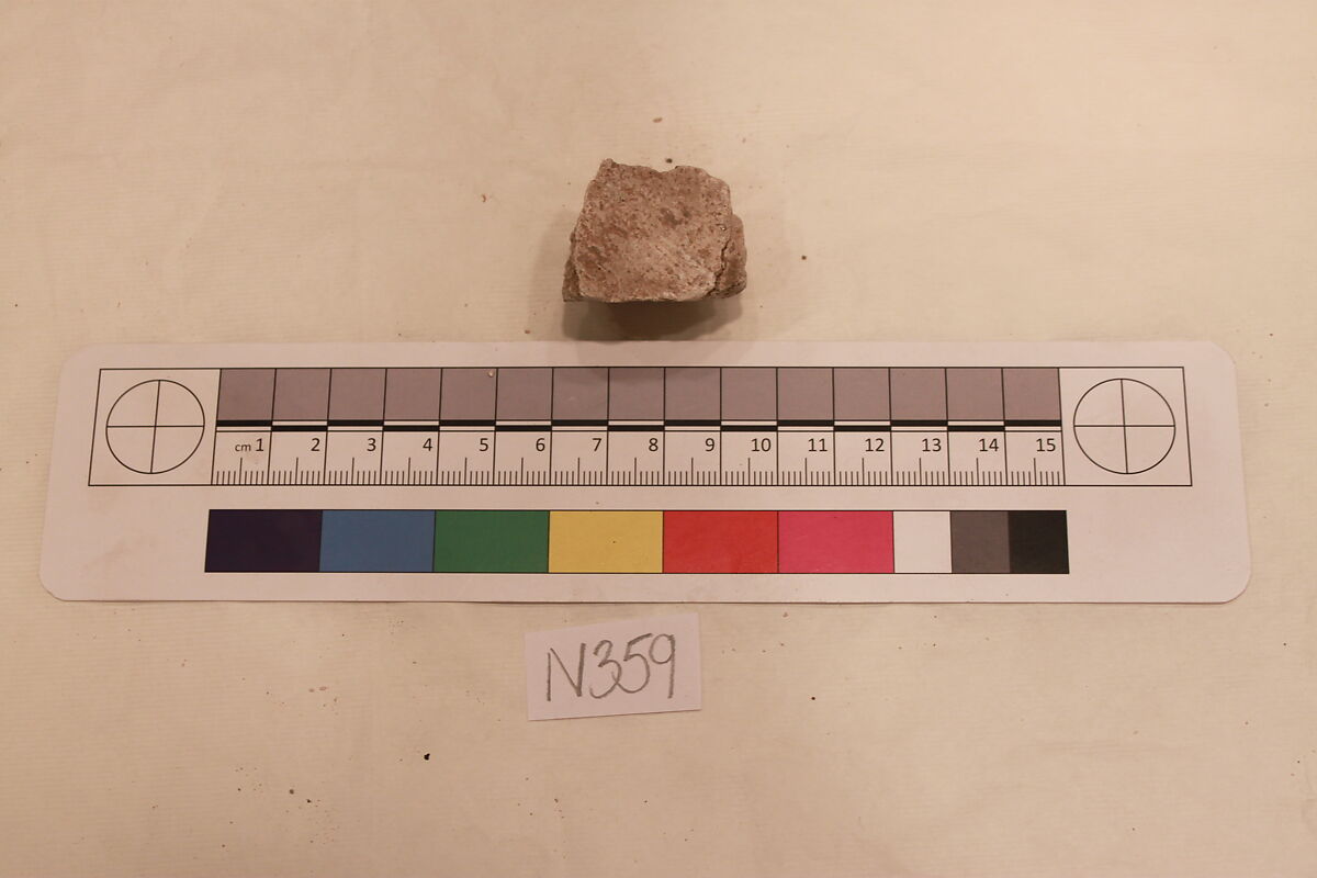Stucco Fragment, Stucco; carved