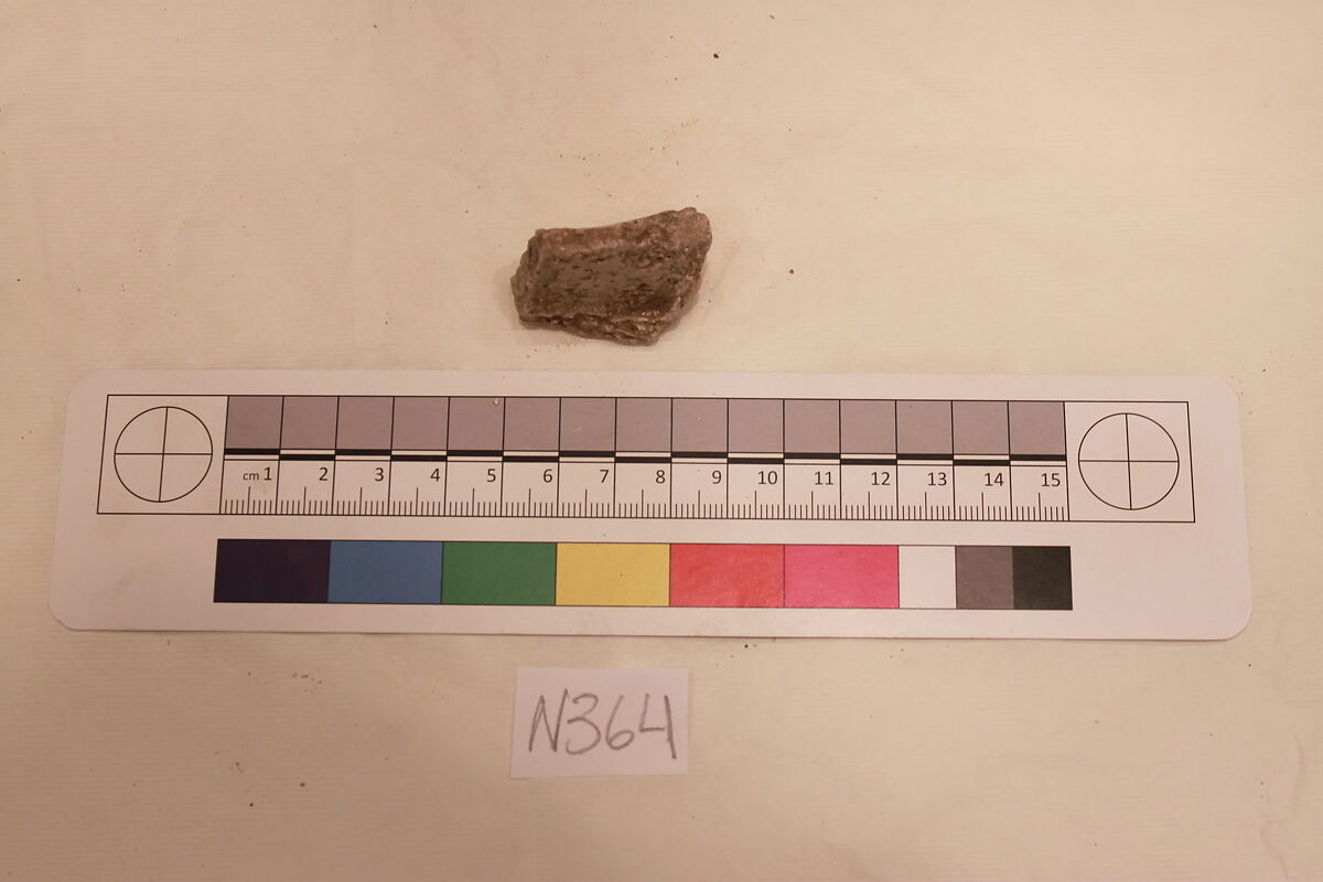 Stucco Fragment, Stucco; carved 