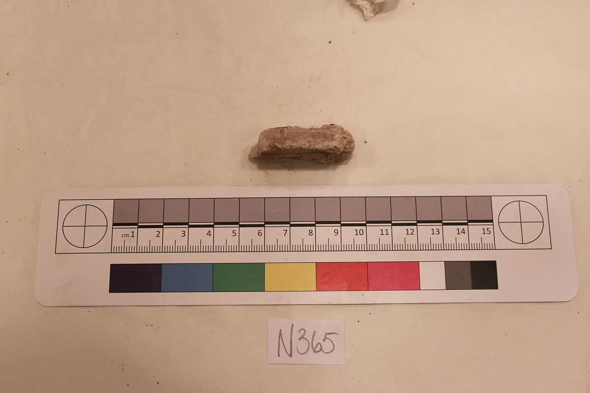 Stucco Fragment, Stucco; carved 