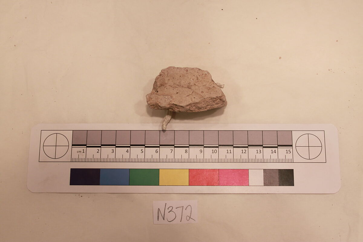 Stucco Fragment, Stucco; carved