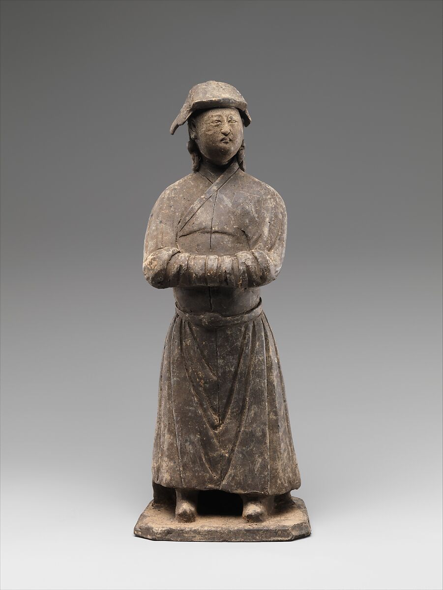 Figure of Mongol, Earthenware with burnishing, China 