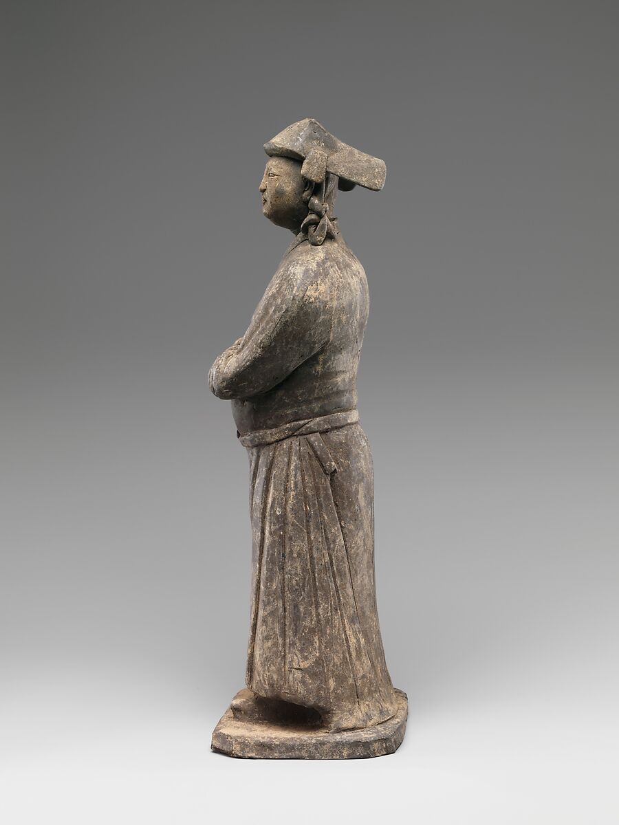Figure of Mongol, Earthenware with burnishing, China