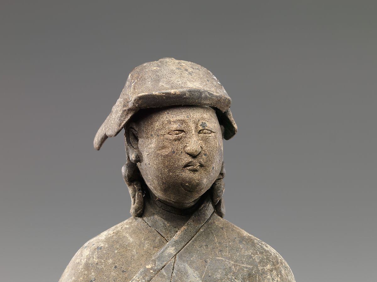 Figure of Mongol, Earthenware with burnishing, China