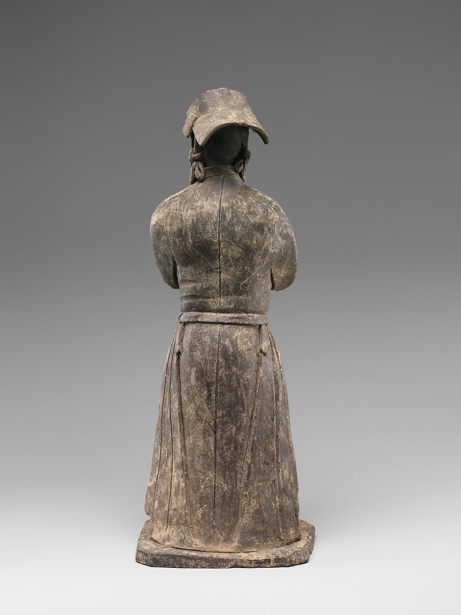 Figure of Mongol, Earthenware with burnishing, China