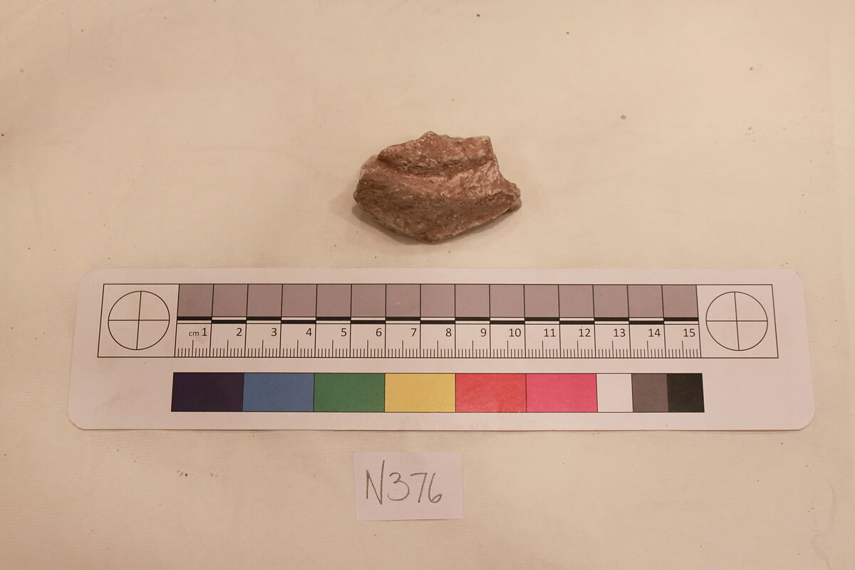 Stucco Fragment, Stucco; carved 