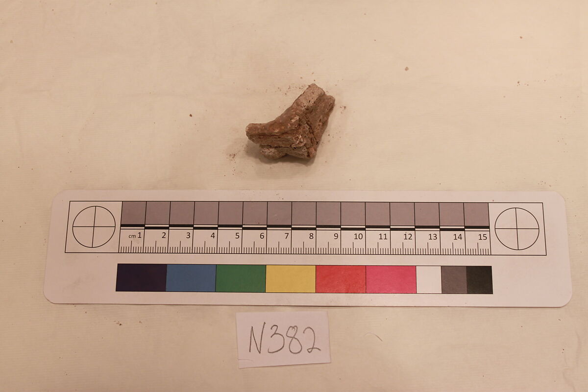 Stucco Fragment, Stucco; carved