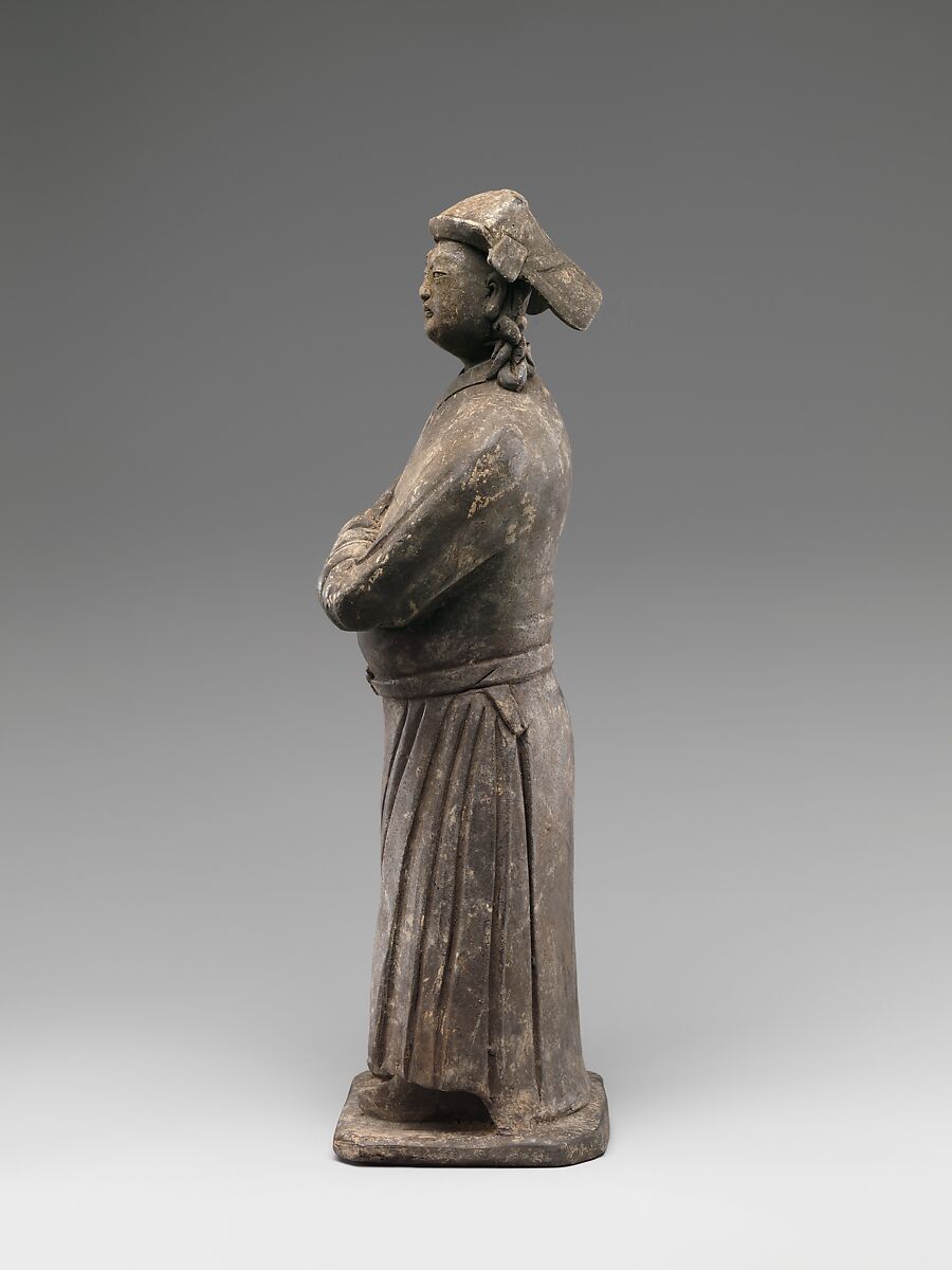 Figure of Mongol, Pottery with burnishing, China