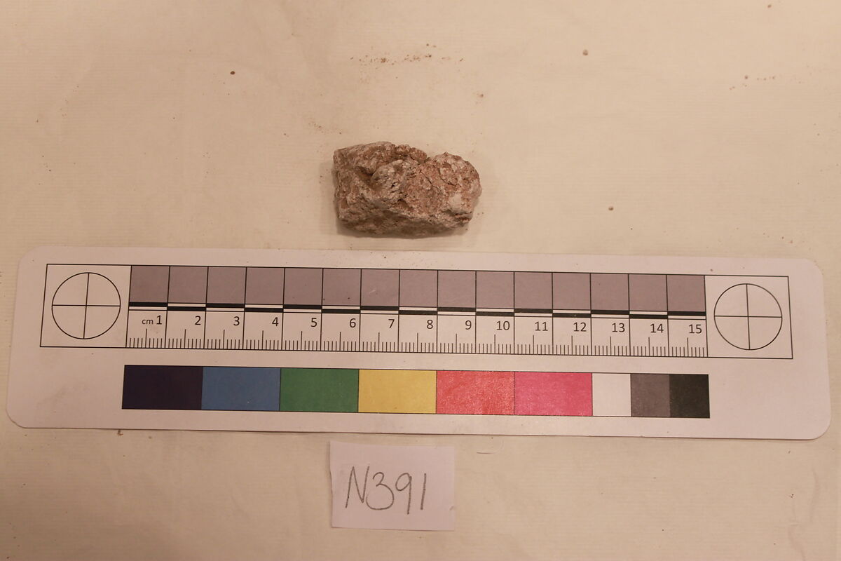 Stucco Fragment, Stucco; carved 