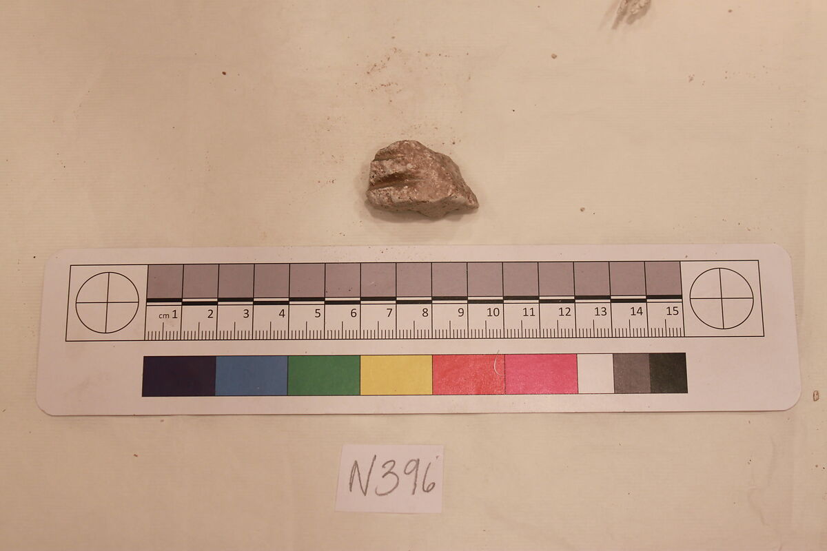 Stucco Fragment, Stucco; carved 