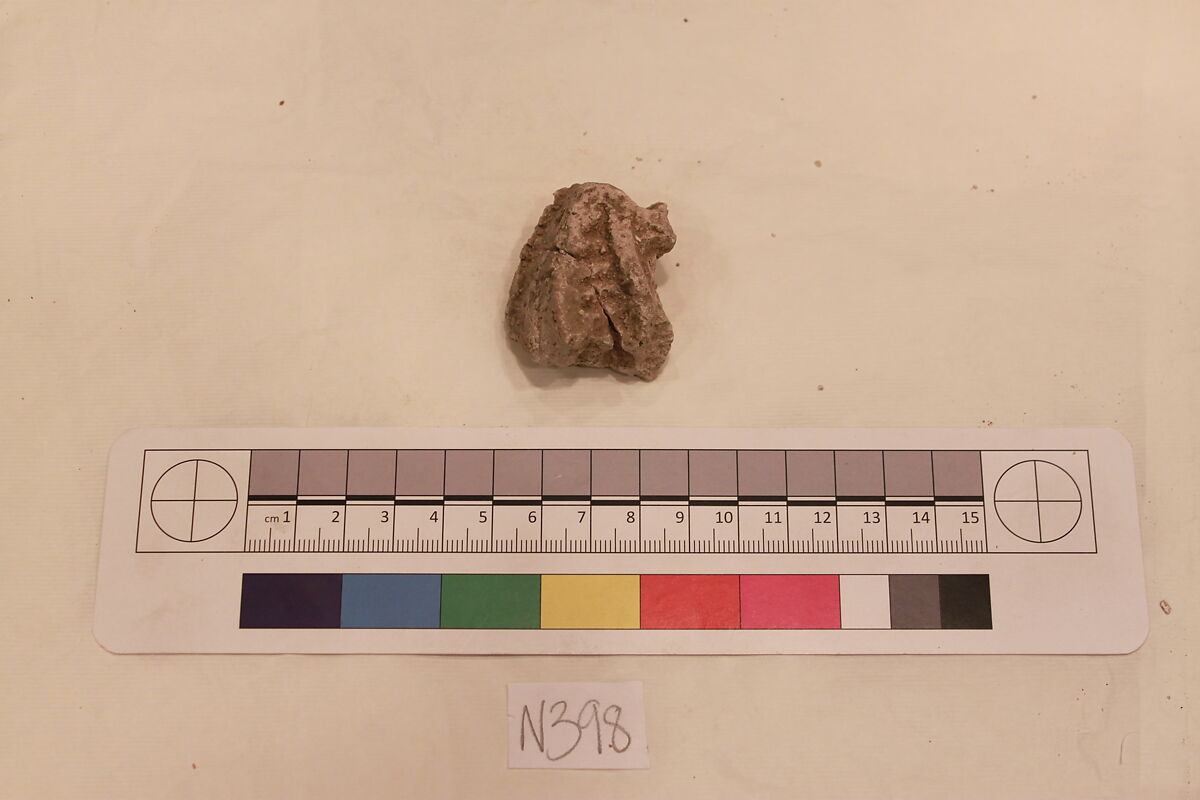 Stucco Fragment, Stucco; carved 