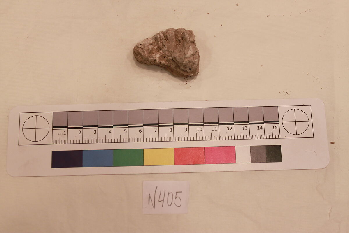 Stucco Fragment, Stucco; carved 