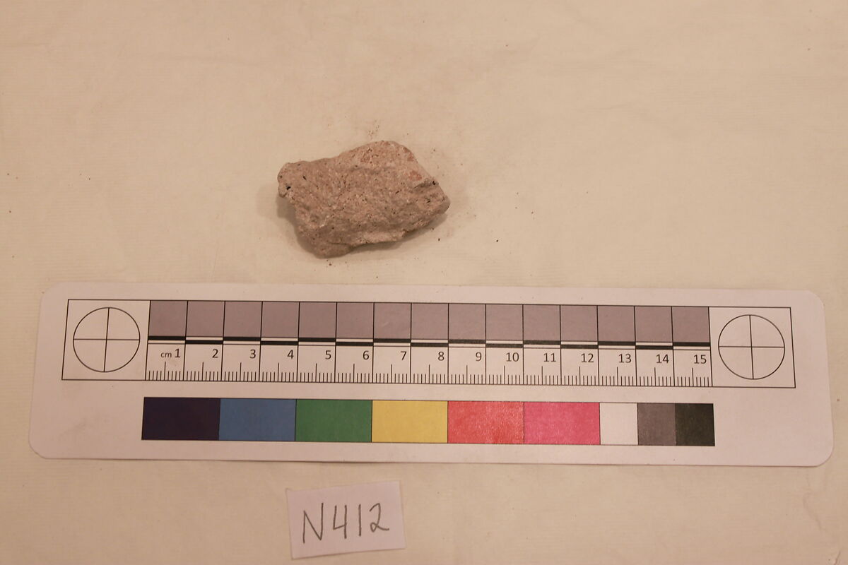 Stucco Fragment, Stucco; carved