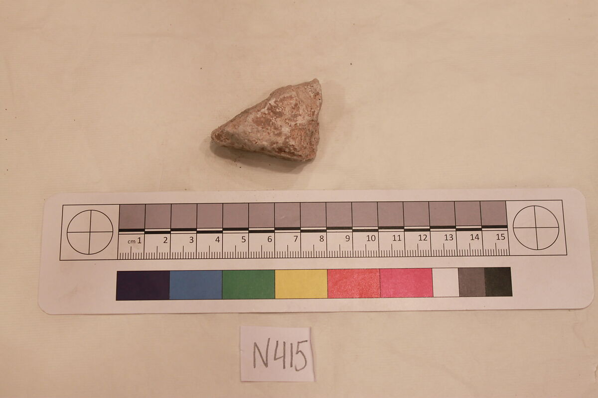 Stucco Fragment, Stucco; carved