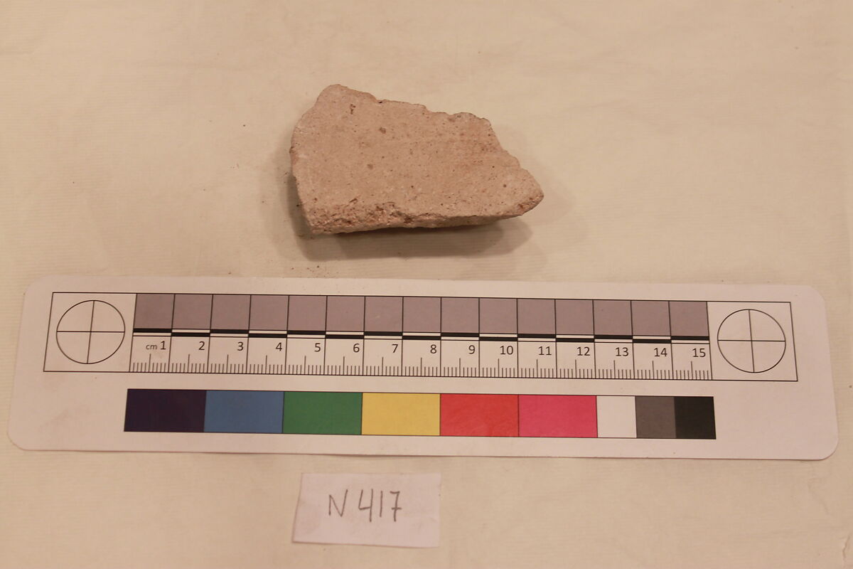 Stucco Fragment, Stucco; carved