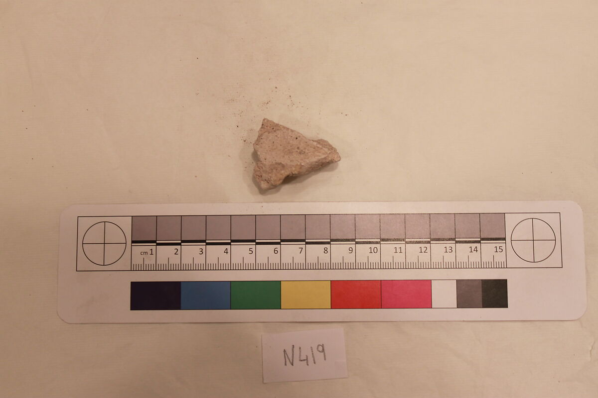 Stucco Fragment, Stucco; carved