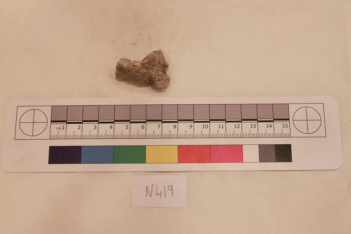 Stucco Fragment, Stucco; carved 