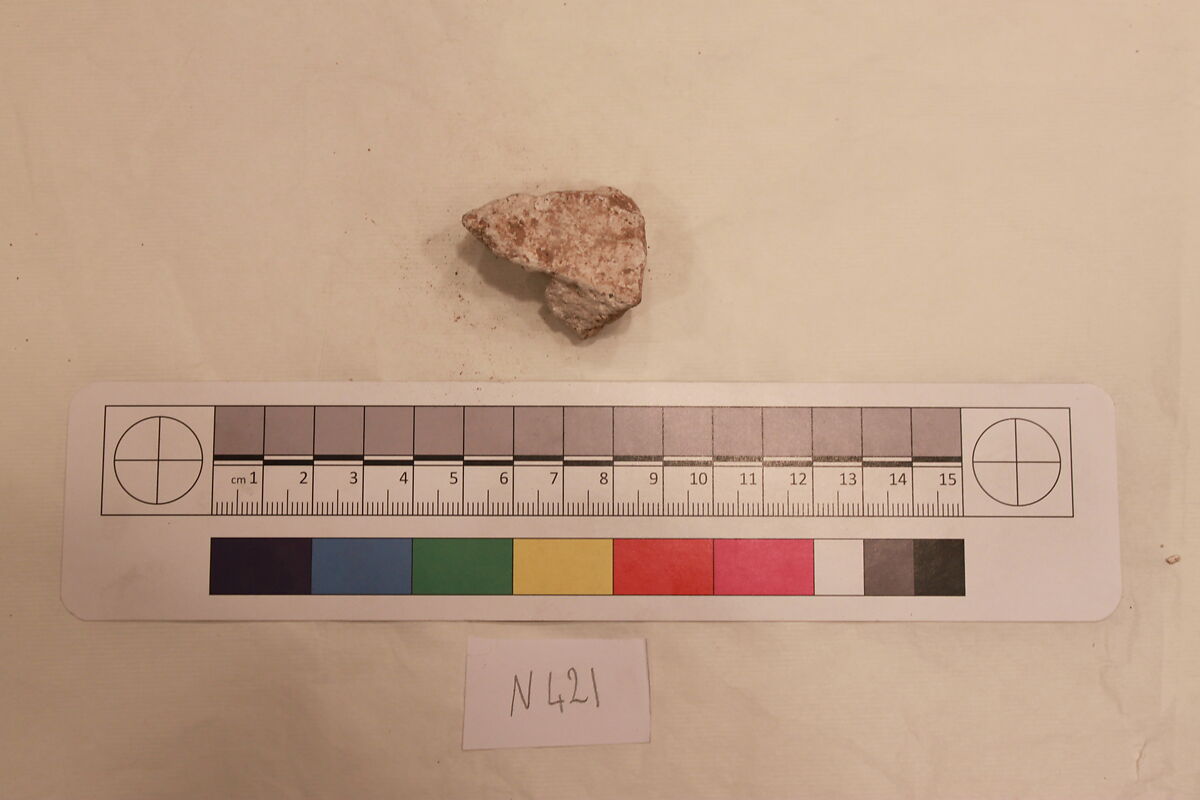 Stucco Fragment, Stucco; carved