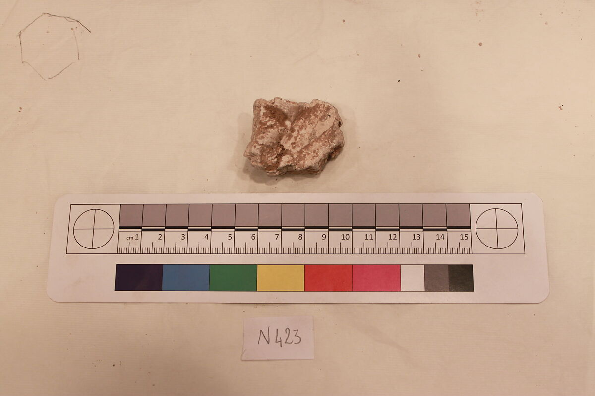 Stucco Fragment, Stucco; carved