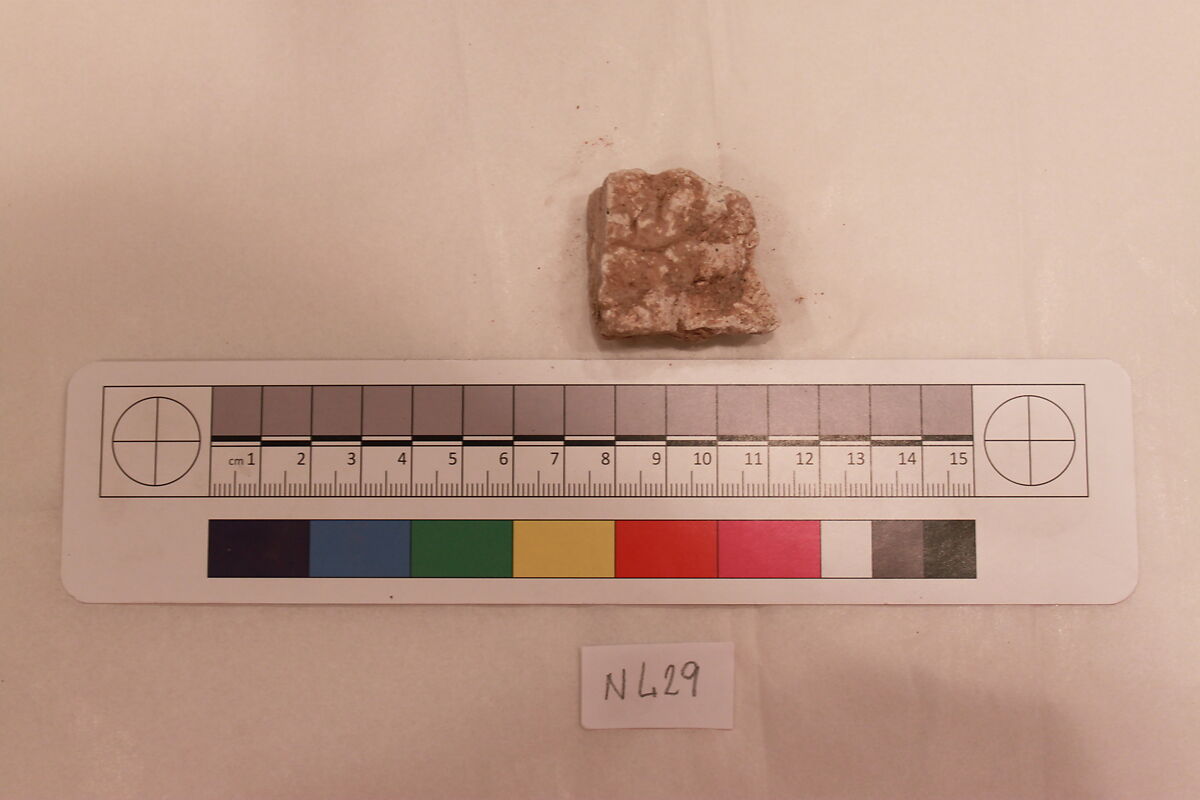 Stucco Fragment, Stucco; carved