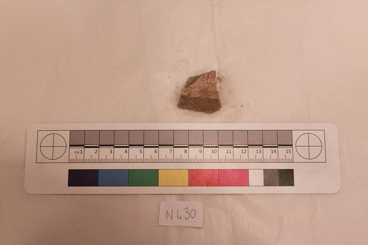Stucco Fragment, Stucco; carved 
