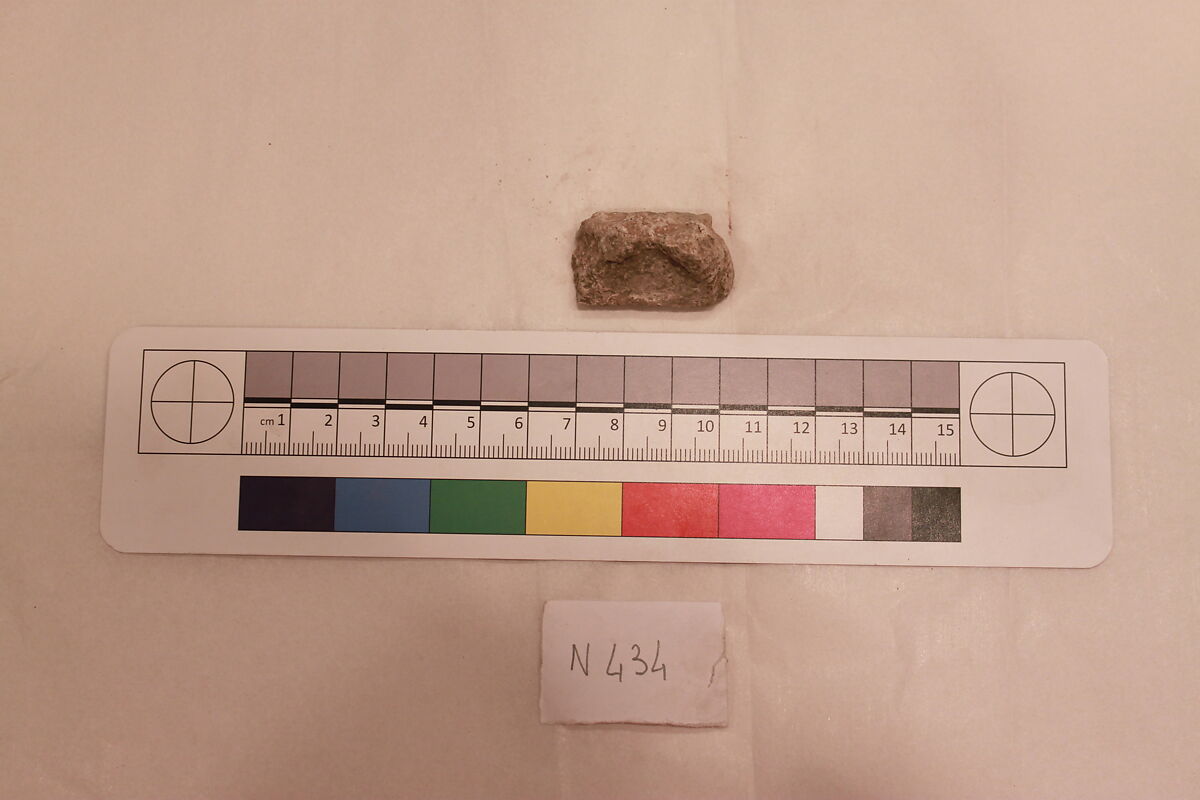 Stucco Fragment, Stucco; carved 