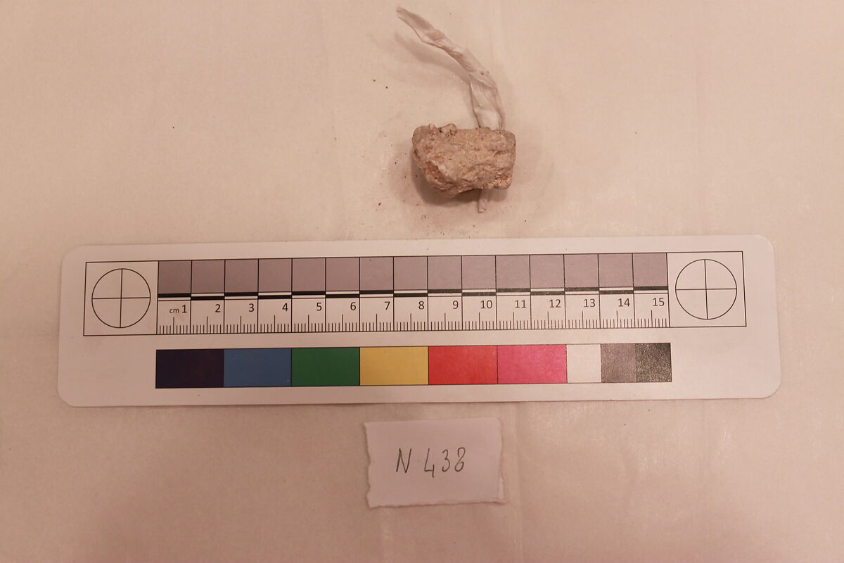 Stucco Fragment, Stucco; carved; painted