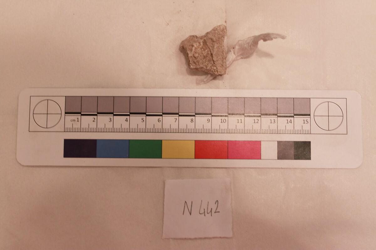 Stucco Fragment, Stucco; carved