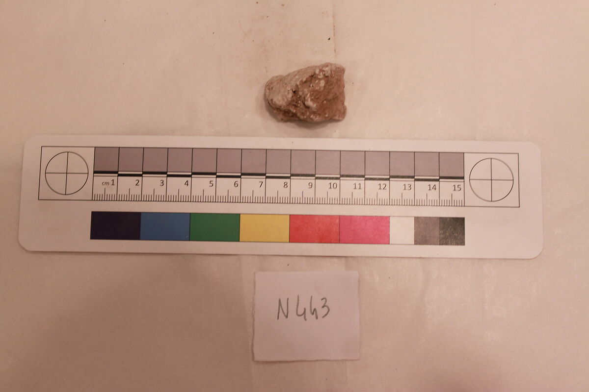 Stucco Fragment, Stucco; carved 
