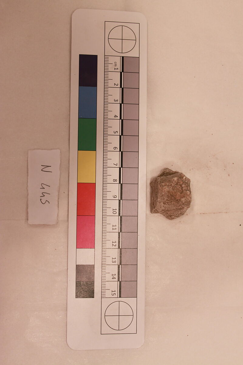 Stucco Fragment, Stucco; carved, painted