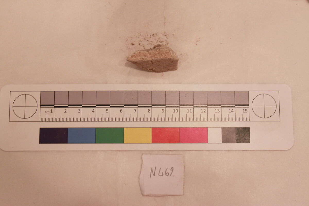 Stucco Fragment, Stucco; carved 