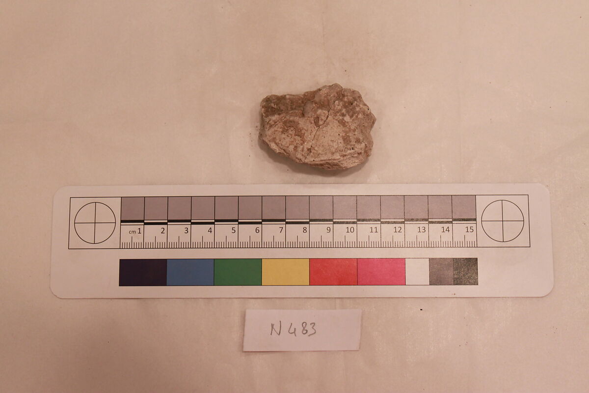 Stucco Fragment, Stucco; carved