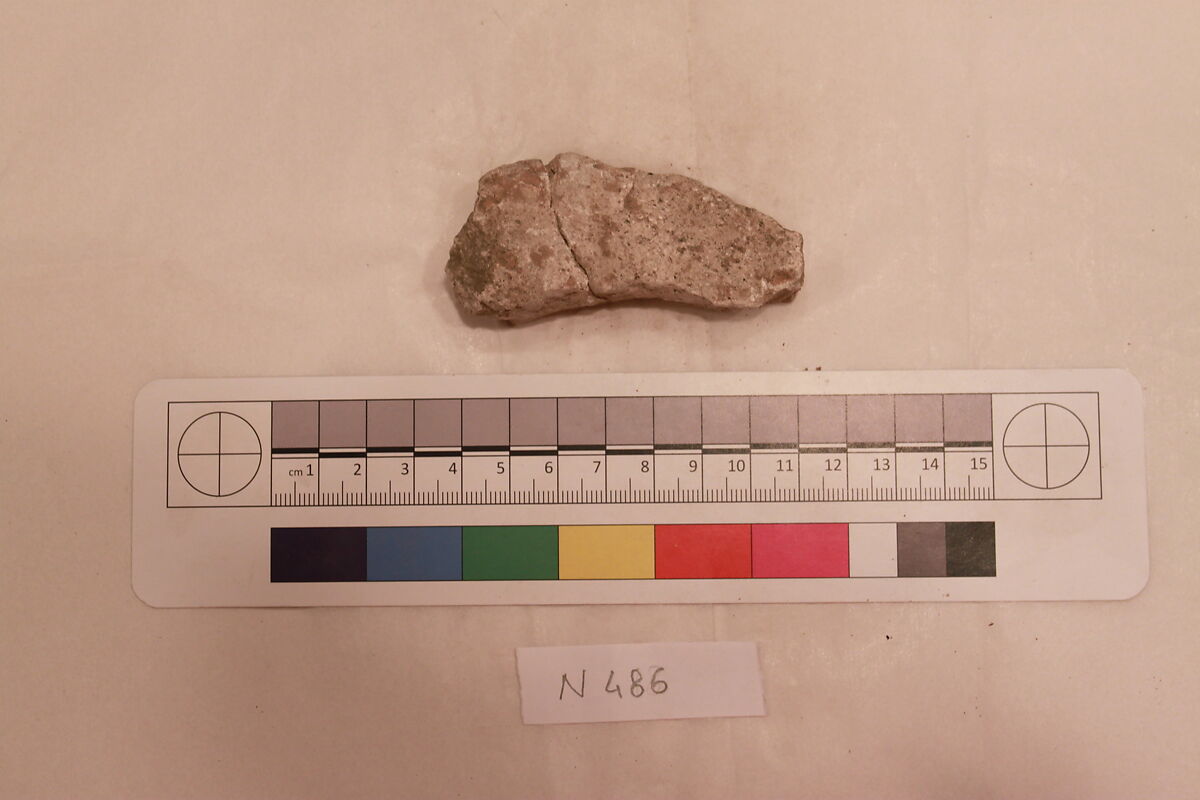 Stucco Fragment, Stucco; carved