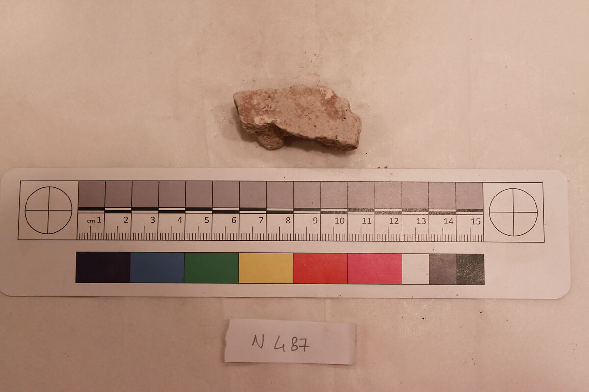 Stucco Fragment, Stucco; carved